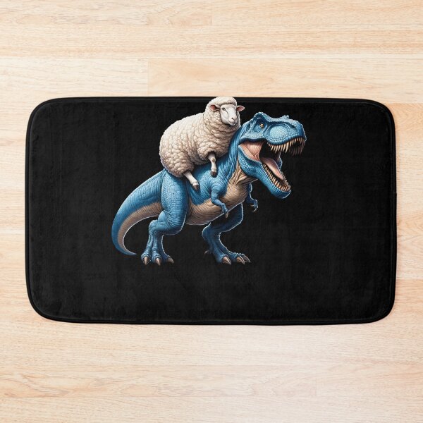 Item preview, Sheep Riding Dinosaur Farm Lover designed and sold by Kimberley King Art  King Art.