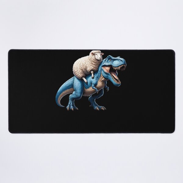 Item preview, Sheep Riding Dinosaur Farm Lover designed and sold by Kimberley King Art  King Art.