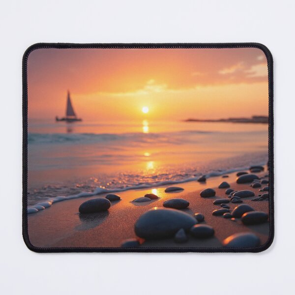 Item preview, A tranquil ocean scene at sunset designed and sold by Giuseppe Cammino.