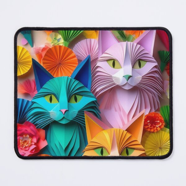 Item preview, Colrful cats and flowers art designed and sold by Photopat.