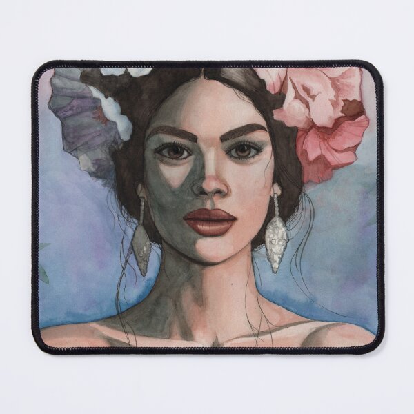 Item preview, Woman with flower headgear designed and sold by lauraboin.