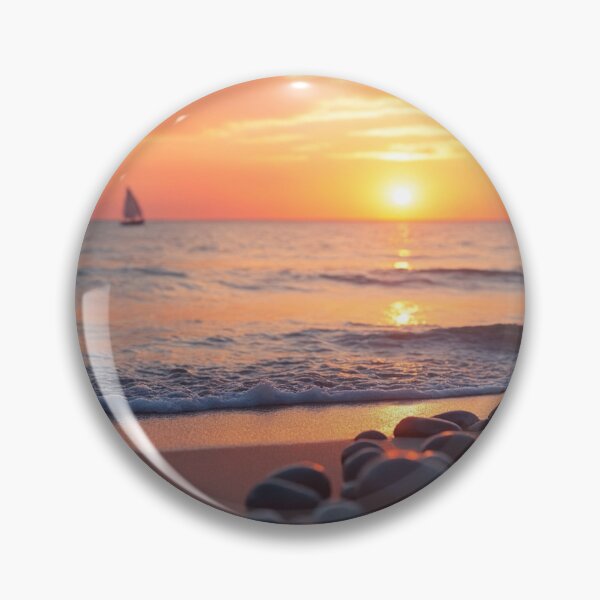 Item preview, A tranquil ocean scene at sunset designed and sold by Giuseppe Cammino.