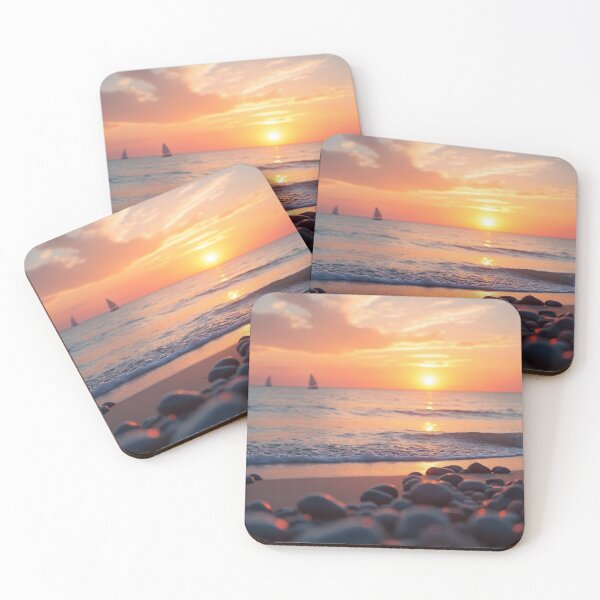 Item preview, A tranquil ocean scene at sunset designed and sold by Giuseppe Cammino.