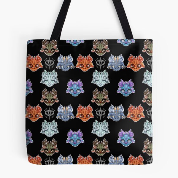 Item preview, five elemental dragons kawaii cute anime style designed and sold by mondaycat.