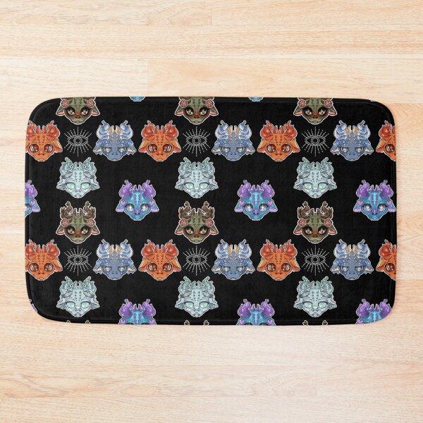 Item preview, five elemental dragons kawaii cute anime style designed and sold by mondaycat.