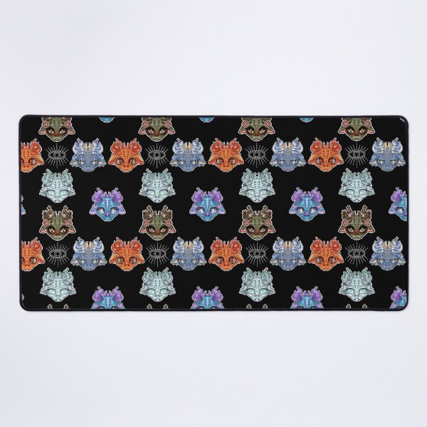 Item preview, five elemental dragons kawaii cute anime style designed and sold by mondaycat.
