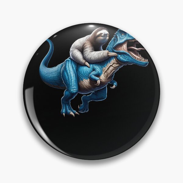 Item preview, Sloth Riding Dinosaur Lover designed and sold by Kimberley King Art  King Art.
