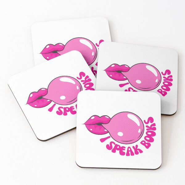 Item preview, I Speak Books - Pink Bubblegum Lips designed and sold by jenbun.