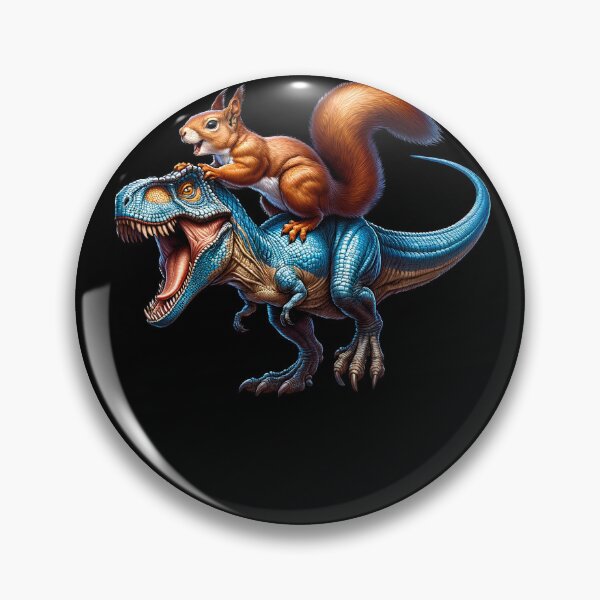 Item preview, Squirrel Riding Dinosaur Lover designed and sold by Kimberley King Art  King Art.
