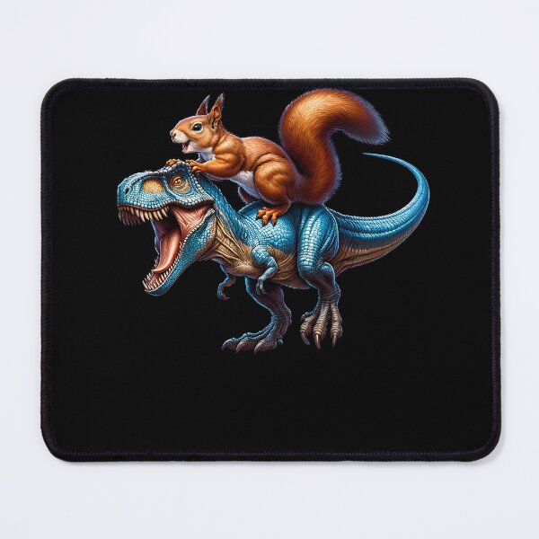 Item preview, Squirrel Riding Dinosaur Lover designed and sold by Kimberley King Art King Art.