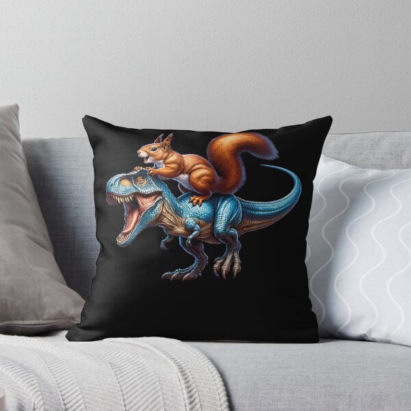 Item preview, Squirrel Riding Dinosaur Lover designed and sold by Kimberley King Art  King Art.