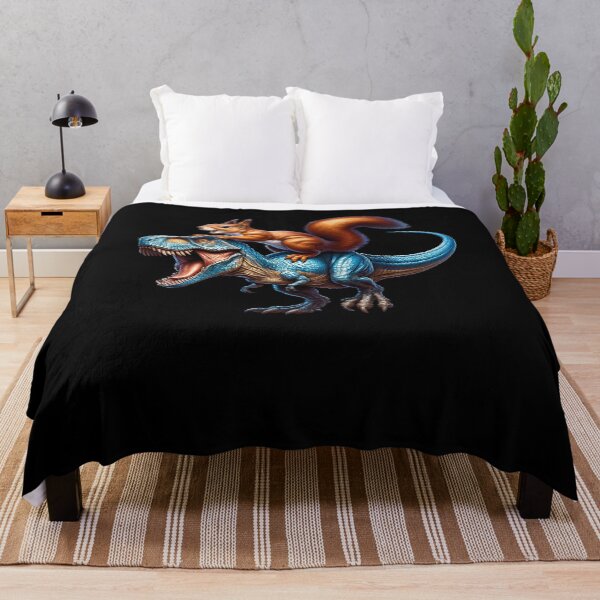 Item preview, Squirrel Riding Dinosaur Lover designed and sold by Kimberley King Art  King Art.