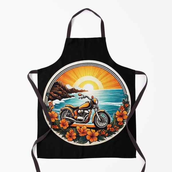 Item preview, Vintage Speed Bike at Sunset on a Hawaiian Beach with Orchids designed and sold by NautiChic.