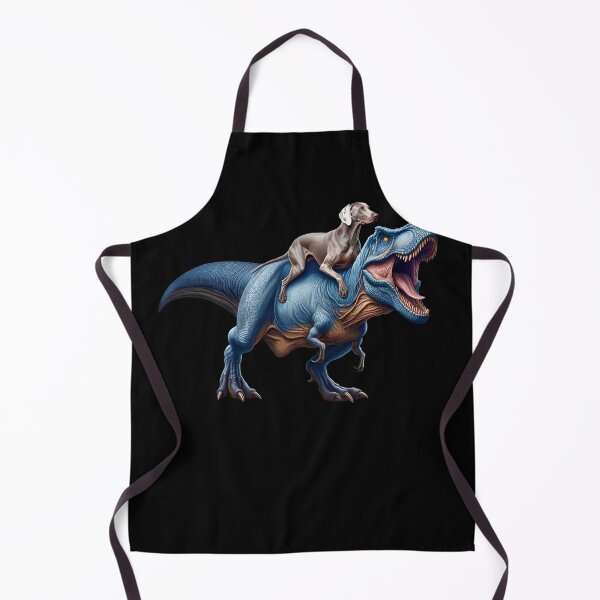 Item preview, Weimaraner Riding Dinosaur Lover designed and sold by Kimberley King Art  King Art.