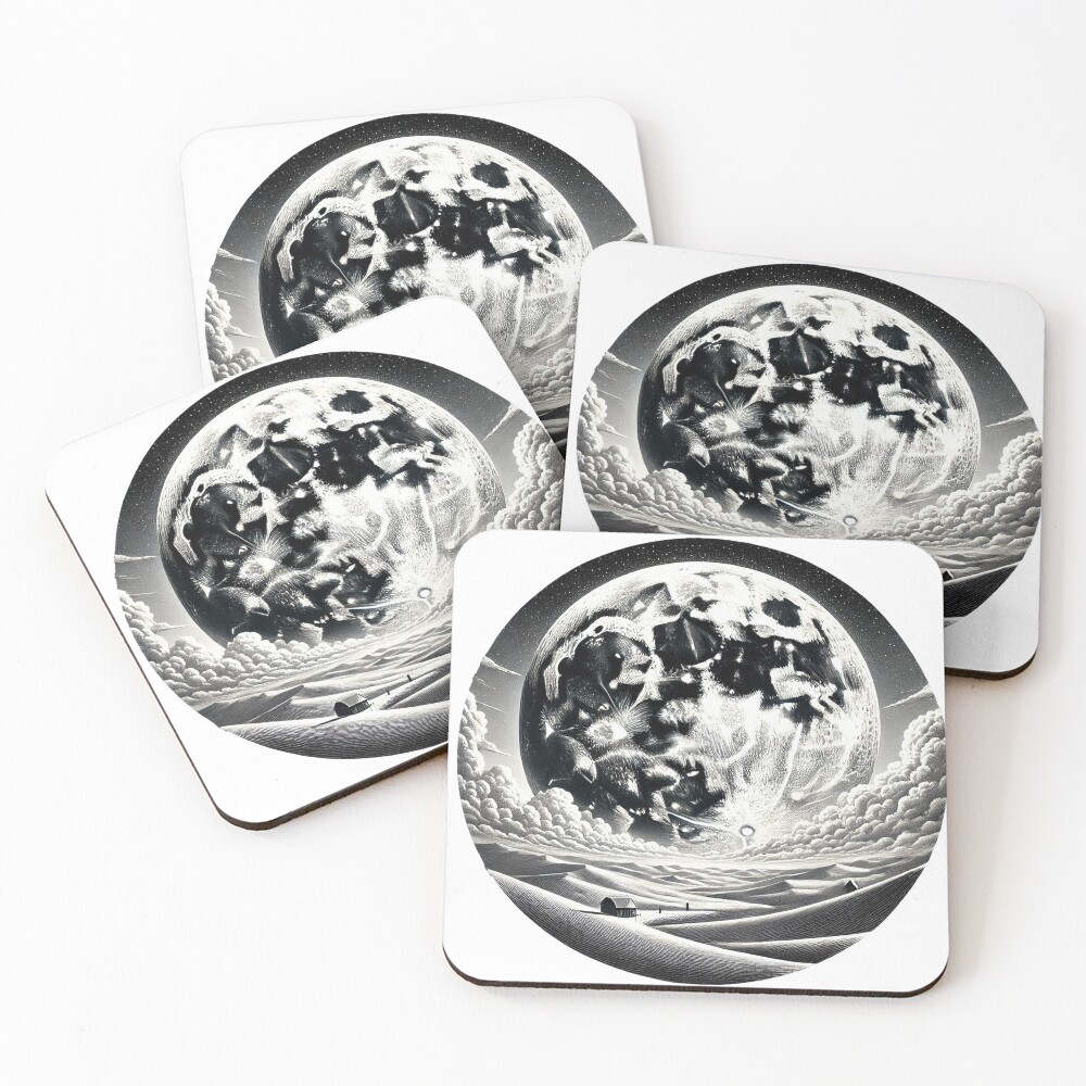 Item preview, Coasters (Set of 4) designed and sold by PRINTERCATS.