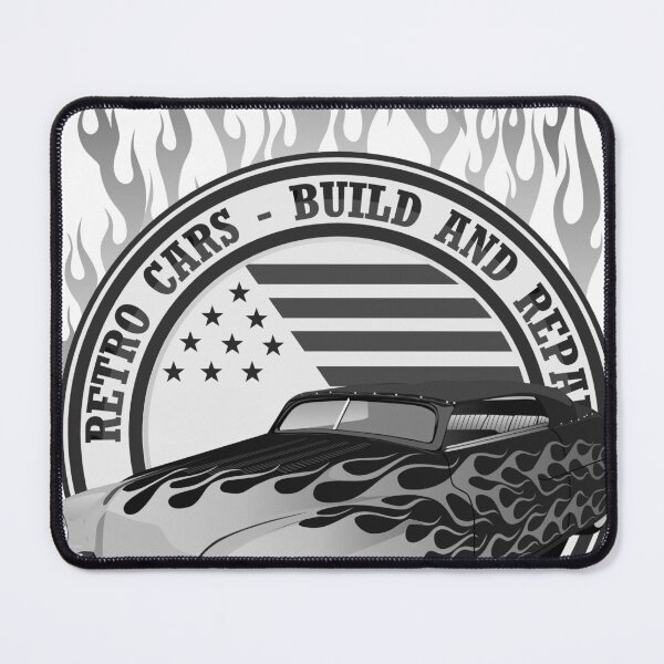 Item preview, hot rod style vintage car flame retro cars build repairs designed and sold by Achille3777.
