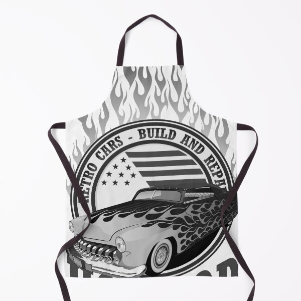 Item preview, hot rod style vintage car flame retro cars build repairs designed and sold by Achille3777.