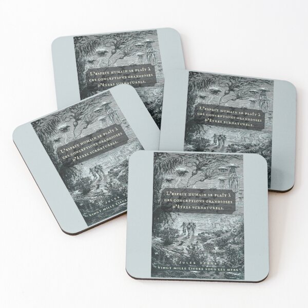Item preview, Citation de Jules Verne: “L'esprit humain se plaît à ces conceptions grandioses d'êtres surnaturels.” designed and sold by artbleed.
