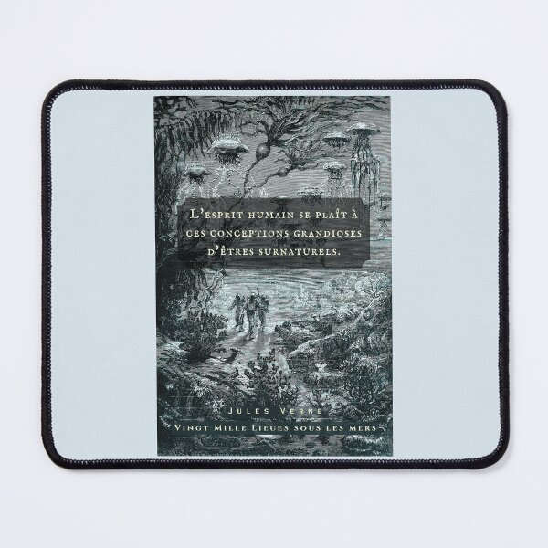 Item preview, Citation de Jules Verne: “L'esprit humain se plaît à ces conceptions grandioses d'êtres surnaturels.” designed and sold by artbleed.