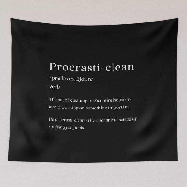 Item preview, Dictionary: Procrasti-clean designed and sold by nature. electrified..