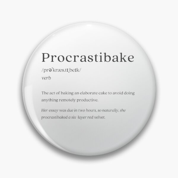 Artikelvorschau, Wörterbuch: Procrastibake entworfen und verkauft von nature. electrified..
