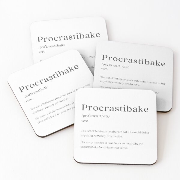 Artikelvorschau, Wörterbuch: Procrastibake entworfen und verkauft von nature. electrified..
