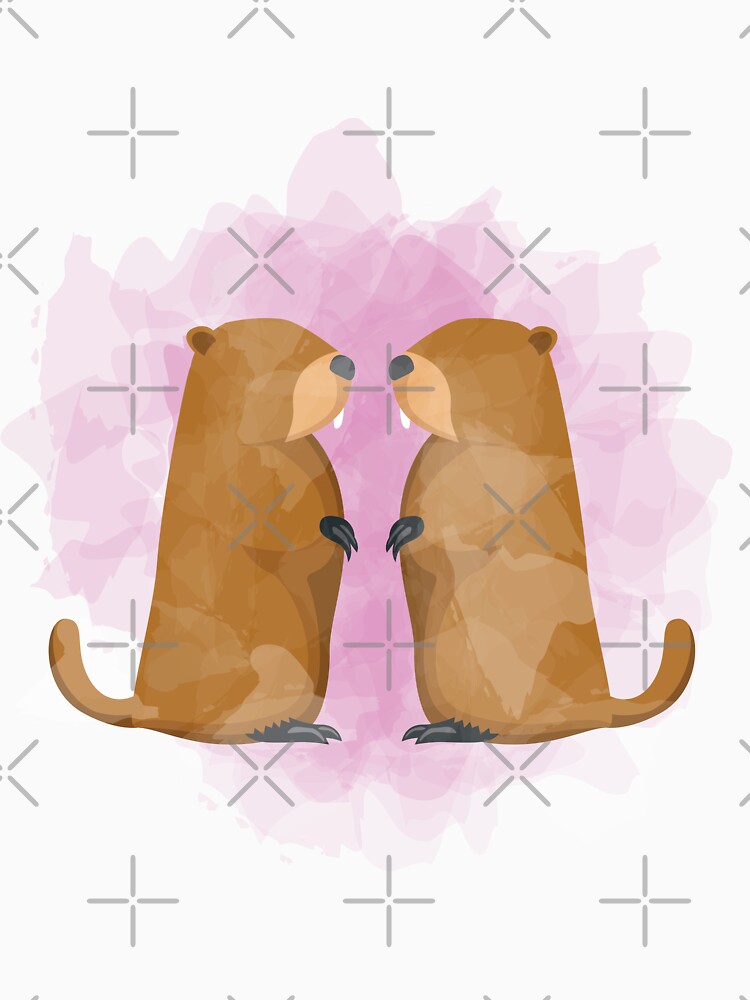 Groundhog Marmot Valentines Day Animal Symbol of Love Postcard