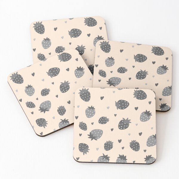 Item preview, Black and white strawberries designed and sold by pinkyfish1010.