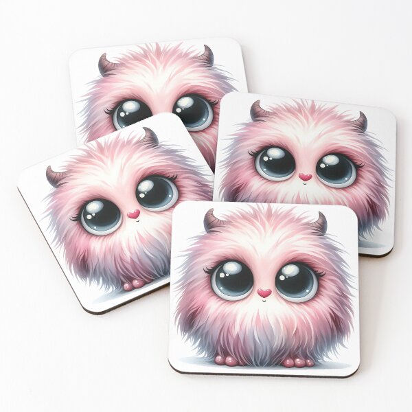 Item preview, Cute Valentines Heart Fluffy Monster designed and sold by MoonMonkeyNbear.