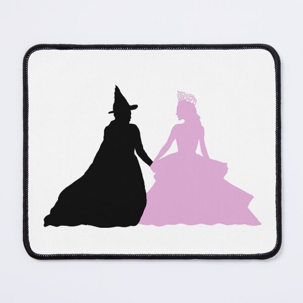 Item preview, Elphaba and Glinda silhouettes. Wicked inspired. designed and sold by DaisyReedStudio.