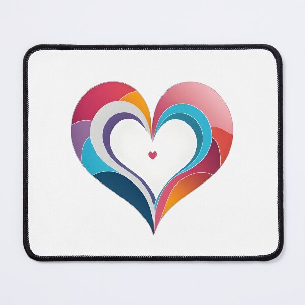 Item preview, Colorful Love Heart Shape : Minimalist Heart Design for Love, Valentine's Day, and Everyday Wear designed and sold by SGCreations-78.