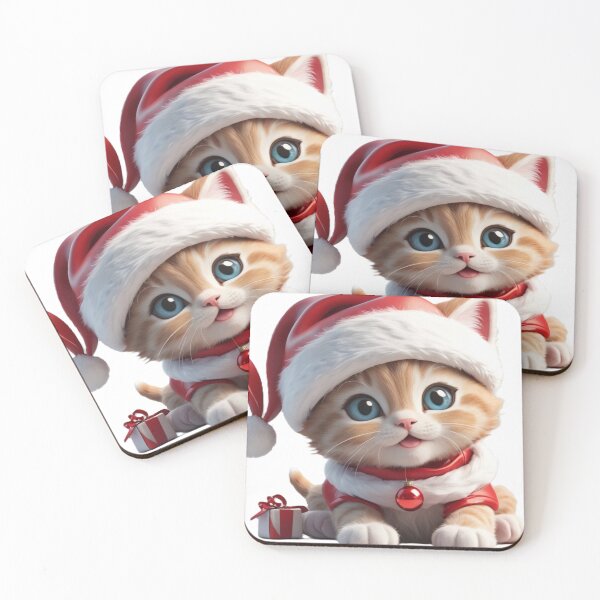 Item preview, Brighten up your holidays with an adorable feline accent! designed and sold by Izabela Włodarczyk.