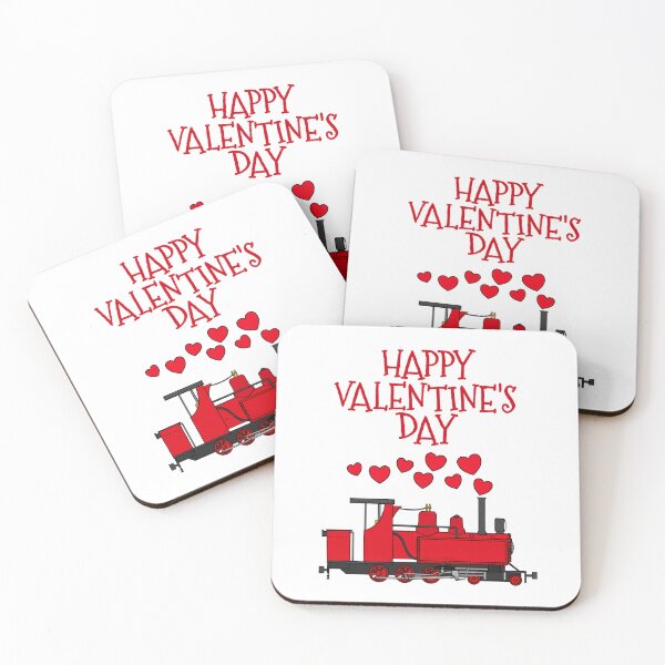 Item preview, Valentines Day Steam Train Rail Enthusiast designed and sold by doodlerob.