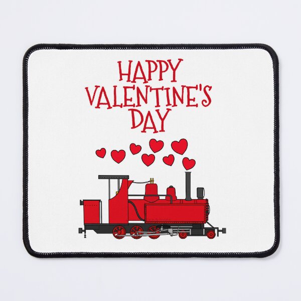 Item preview, Valentines Day Steam Train Rail Enthusiast designed and sold by doodlerob.