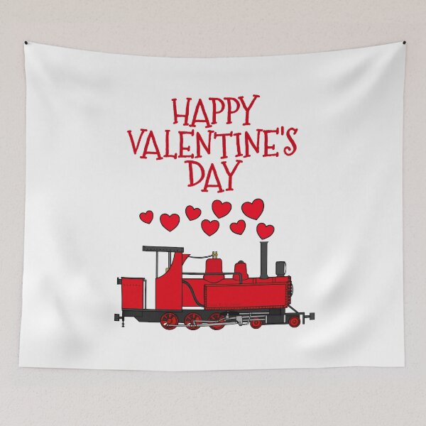 Item preview, Valentines Day Steam Train Rail Enthusiast designed and sold by doodlerob.