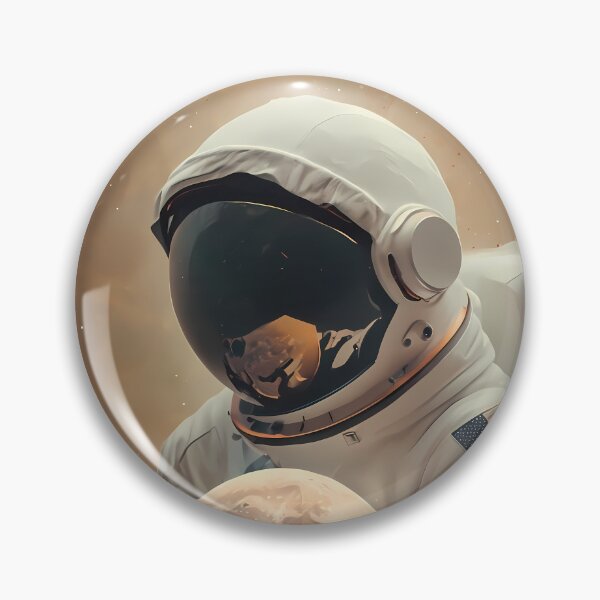Item preview,  Astronaut Cradling a Lunar Light USA America designed and sold by ART ATTACK ZONE.