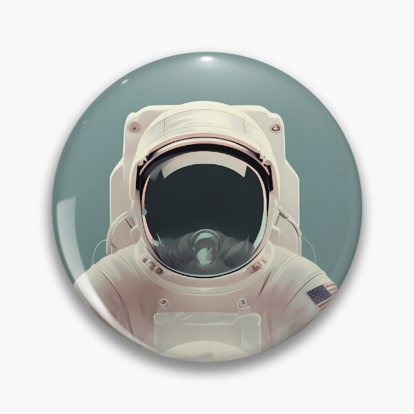 Item preview, Astronaut Cradling Moon Light USA America designed and sold by ART ATTACK ZONE.
