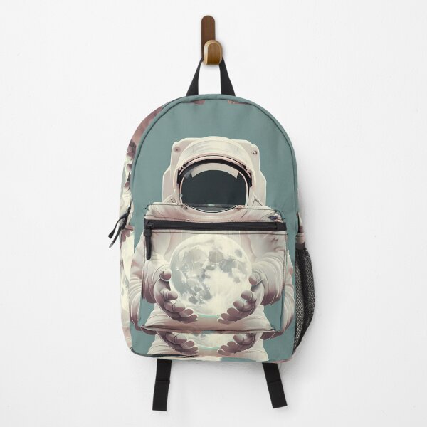 Item preview, Astronaut Cradling Moon Light USA America designed and sold by ART ATTACK ZONE.