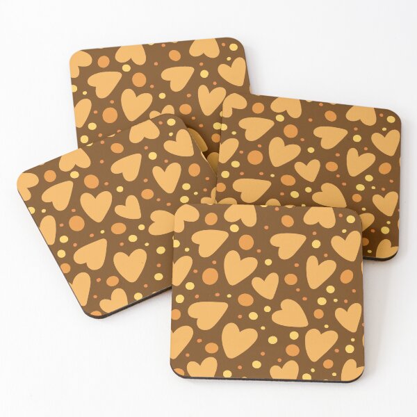 Item preview, Brown colored hearts designed and sold by pinkyfish1010.