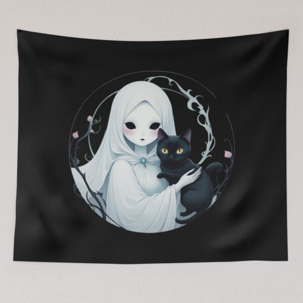 Item preview, Ghost with Cat designed and sold by Planetporridge.