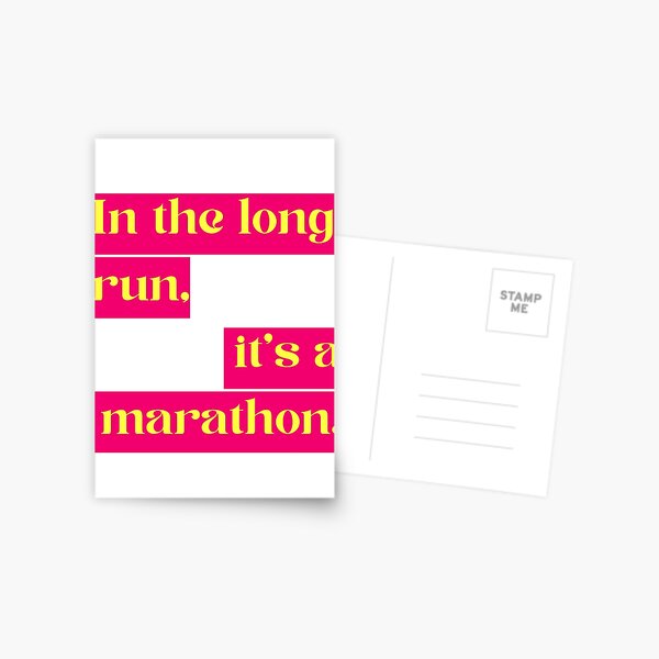 Item preview, In the long run, it's a marathon designed and sold by Zeriously.