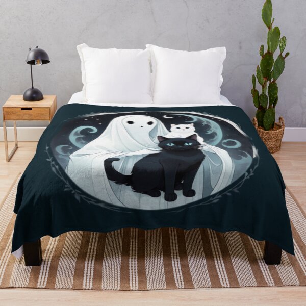 Item preview, Cat with Ghost designed and sold by Planetporridge.