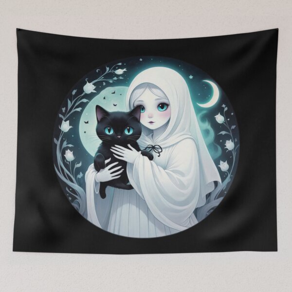 Item preview, Cat and Ghost designed and sold by Planetporridge.