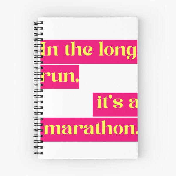 Artikelvorschau, In the long run, it's a marathon entworfen und verkauft von Zeriously.