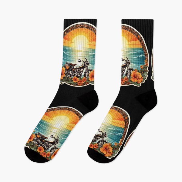 Item preview, Beach Waves Bike Ride on a Hawaiian Beach with Orchids designed and sold by NautiChic.
