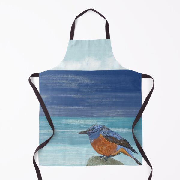 Item preview, A lovely blue bird and the beautiful ocean designed and sold by greenPQBstudio.