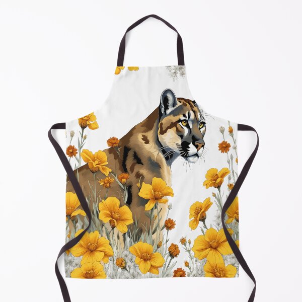 Item preview, The Florida Panther Side View with Coreopsis Border designed and sold by taiche.