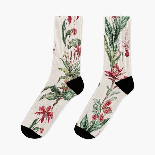 Item preview, Red orchid exotic flowers hummingbird  designed and sold by Milatoo.