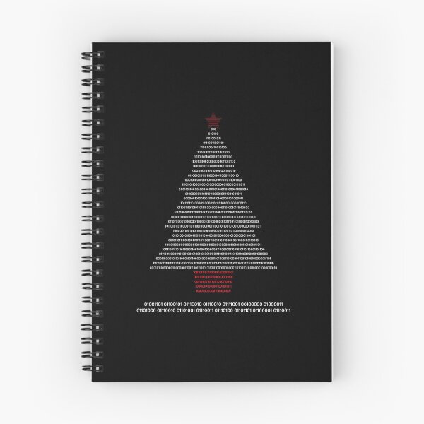 Item preview, Merry Christmas Tree - White Binary Code Festive Geek/Nerd Design designed and sold by unrealindeed.