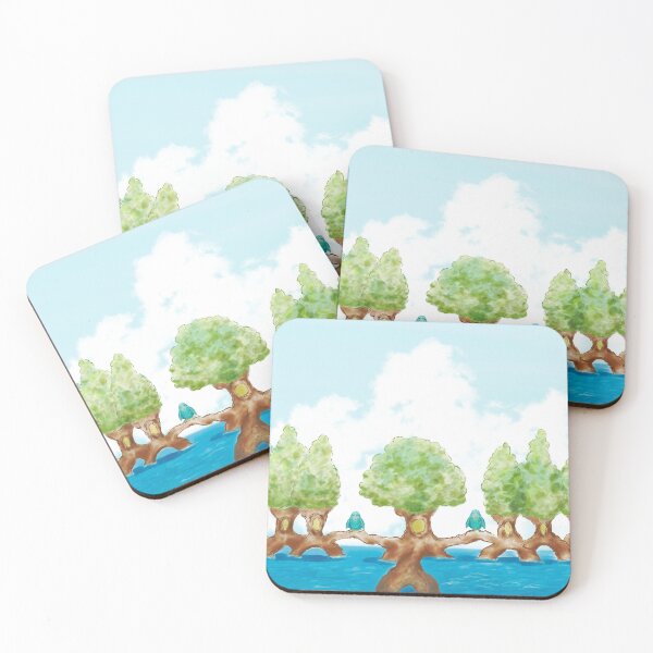 Item preview, Unique tree house and birds PT6  designed and sold by greenPQBstudio.